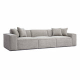 Mindy 115" Chenille Basketweave Modular Sofa
