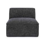 Mindy Performance Chenille Basketweave Modular Armless Chair - View 15