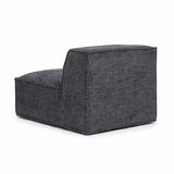 Mindy Performance Chenille Basketweave Modular Armless Chair - View 16
