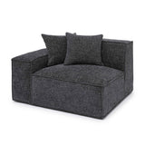 Mindy Performance Chenille Basketweave Modular Corner Chair - View 27