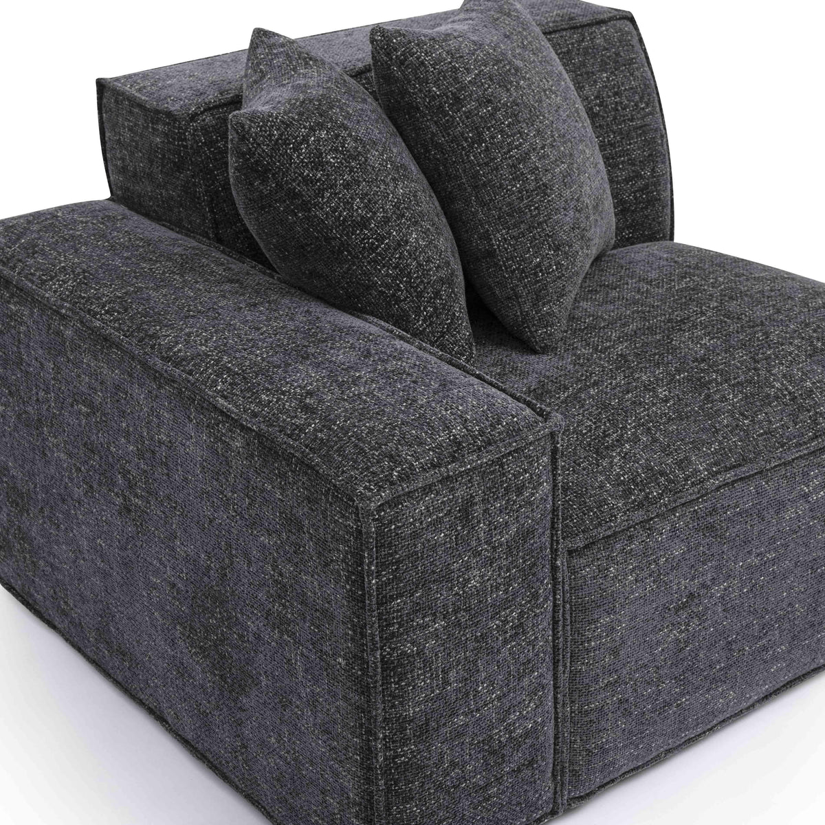 Mindy Performance Chenille Basketweave Modular Corner Chair - View 29