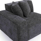 Mindy Performance Chenille Basketweave Modular Corner Chair - View 29