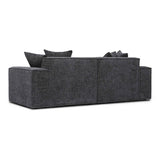 Mindy 84" Chenille Basketweave Modular Loveseat