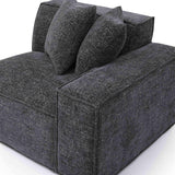 Mindy Performance Chenille Basketweave Modular Corner Chair - View 35