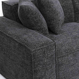 Mindy 4-Piece Chenille Basketweave Modular Sectional