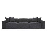 Mindy 115" Chenille Basketweave Modular Sofa