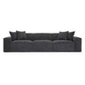 Mindy 115" Chenille Basketweave Modular Sofa