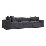 Mindy 115" Chenille Basketweave Modular Sofa