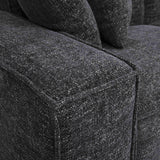 Mindy 115" Chenille Basketweave Modular Sofa