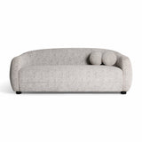 Judy 80" Black and White Woven Fabric Sofa