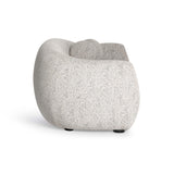 Judy 80" Black and White Woven Fabric Sofa