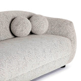 Judy 80" Black and White Woven Fabric Sofa