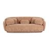 Misty 90 Inch Boucle Sofa Showing Included Cylindrical Bolster Pillows