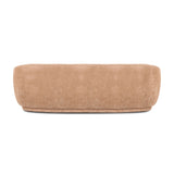 Top Down View Illustrating Crescent Shape of Misty 90 Inch Sofa