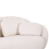 Misty 90 Inch Chocolate Brown Fabric Couch in Modern Lounge Setup