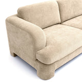 Detail of textured woven tonal upholstery fabric on Halsey Sofa