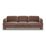 Halsey Low Profile Sofa styled with accent pillows and throw blanket