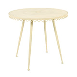 Erica 34" Wrought Iron Outdoor Round Cafe Table