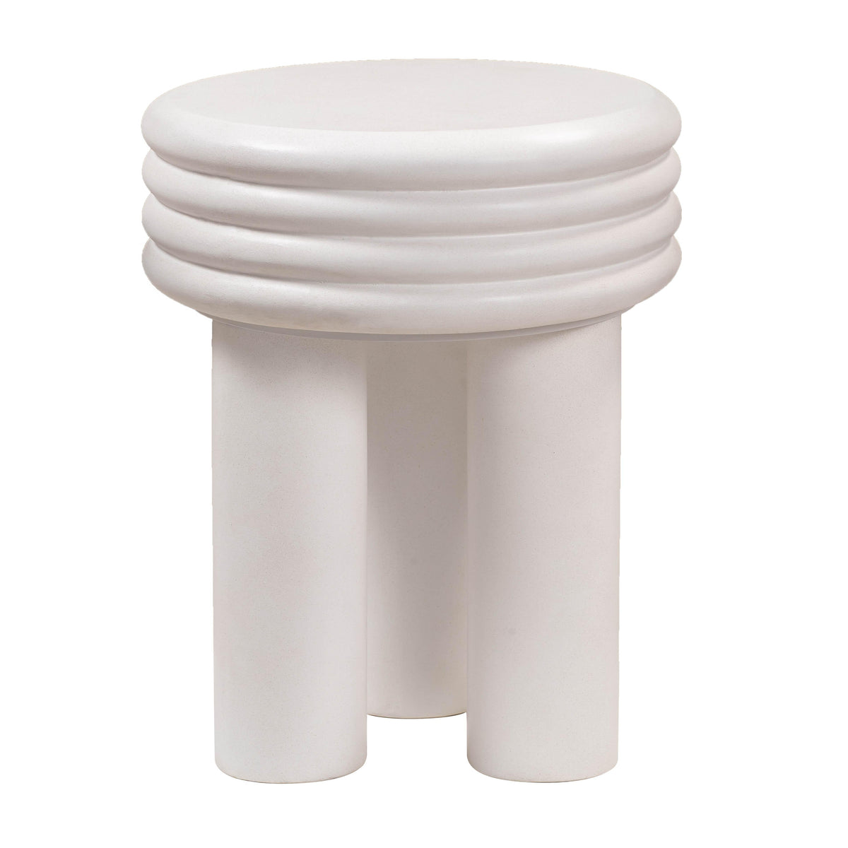Delta Concrete Indoor/Outdoor Round Side Table - View 4