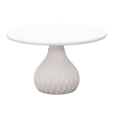 Tulum 27.5" Ivory Concrete Indoor / Outdoor Round Coffee Table