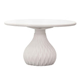 Tulum 27.5" Ivory Concrete Indoor / Outdoor Round Coffee Table