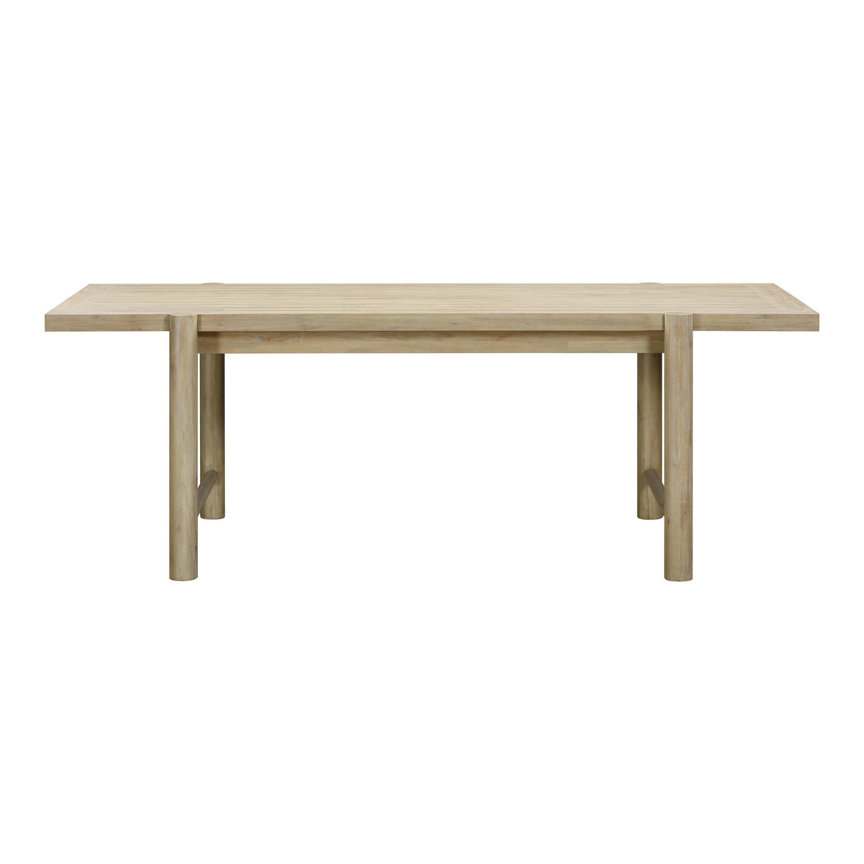 Gata 87" Light Teak Outdoor Rectangular Dining Table