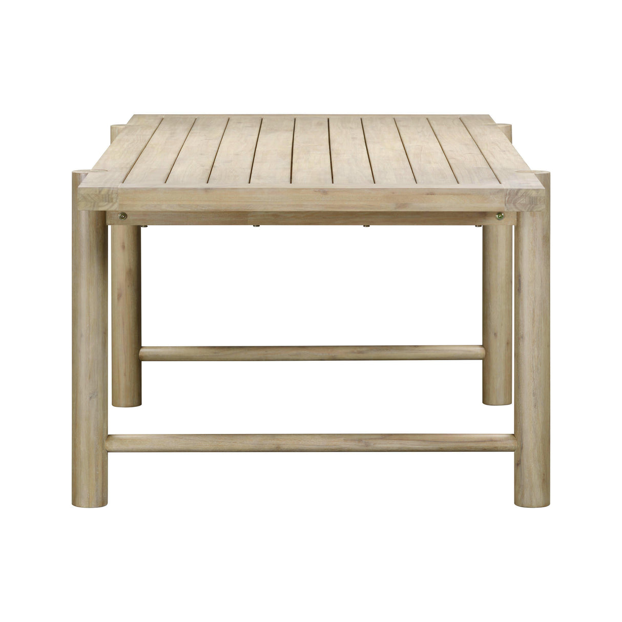 Gata 87" Light Teak Outdoor Rectangular Dining Table