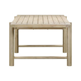 Gata 87" Light Teak Outdoor Rectangular Dining Table