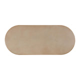 Fassa 87" Faux Terracotta Indoor / Outdoor Oval Dining Table