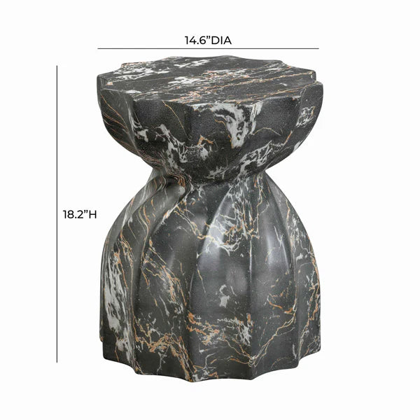 Turin Indoor / Outdoor Concrete Stool dimensions