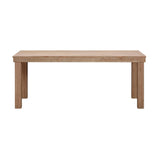 Cassie Natural Outdoor Rectangular Dining Table (75"-108")