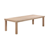 Cassie Natural Outdoor Rectangular Dining Table (75"-108")