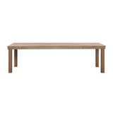 Cassie Natural Outdoor Rectangular Dining Table (75"-108")