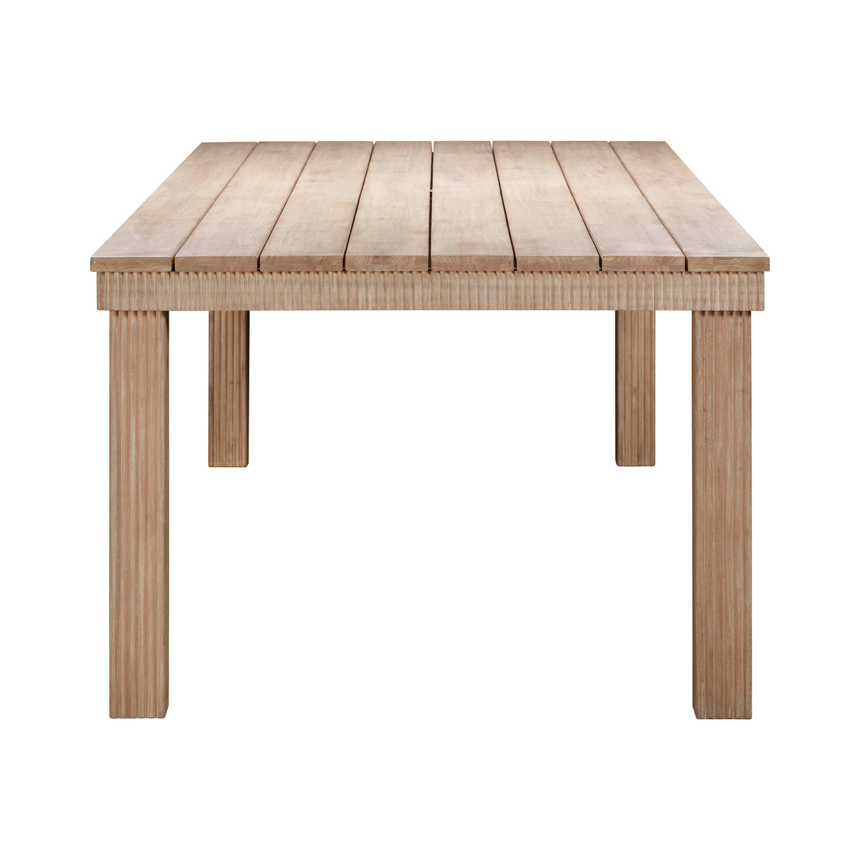 Cassie Natural Outdoor Rectangular Dining Table (75"-108")