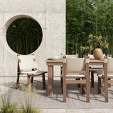 Cassie Natural Outdoor Rectangular Dining Table (75"-108")