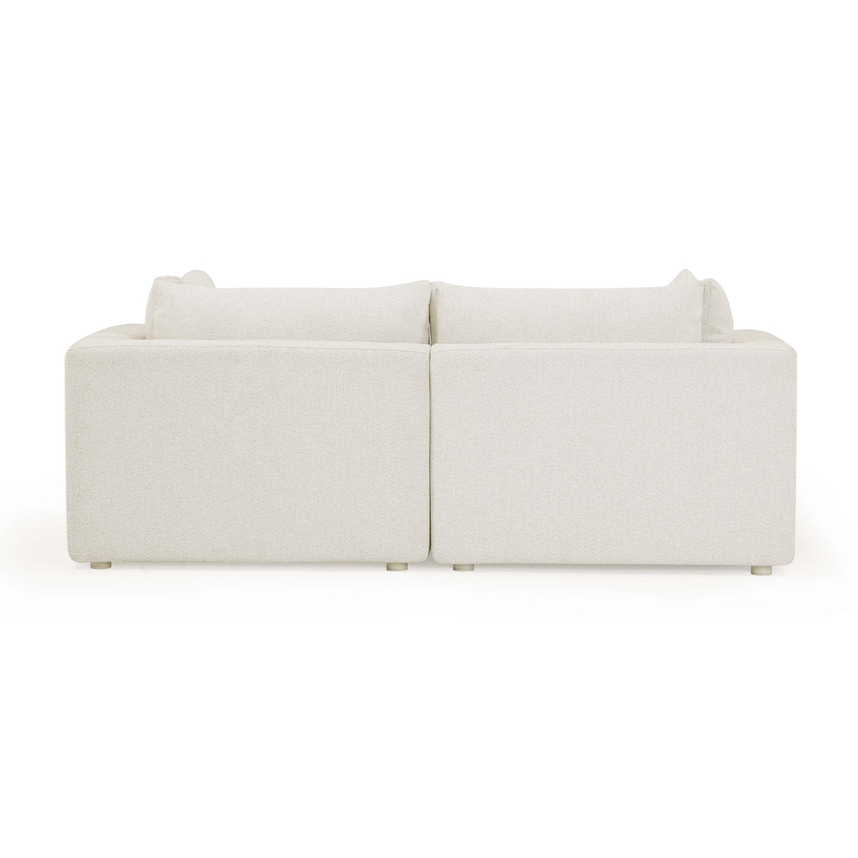 Hangover 81" Cream Outdoor Modular Loveseat