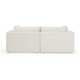 Hangover 81" Cream Outdoor Modular Loveseat