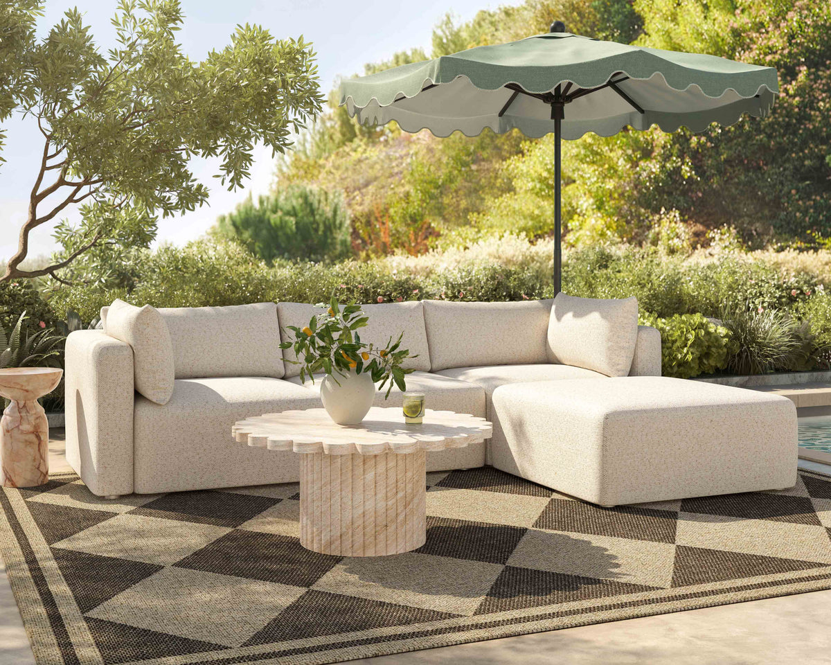 Rue Black Marble Side Table