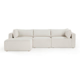 Hangover 4-Piece Cream Outdoor Modular Sectional