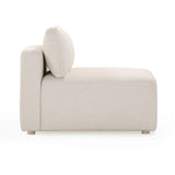 Hangover Cream Performance Fabric Outdoor Modular Armless Chair - View 4