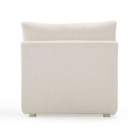 Hangover Cream Performance Fabric Outdoor Modular Armless Chair - View 5