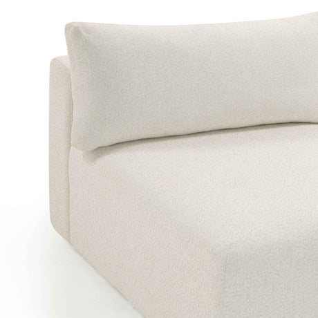 Hangover Cream Performance Fabric Outdoor Modular Armless Chair - View 6