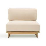 Reavan Cream Outdoor Lounge Chair