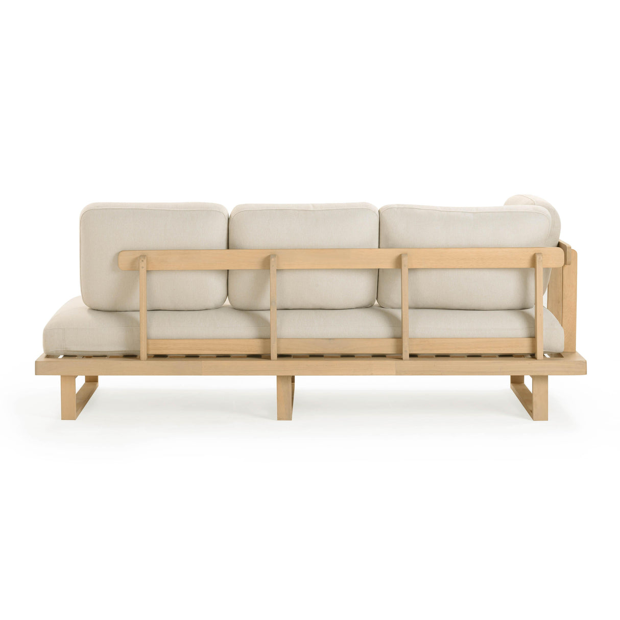Evan 2-Piece Cream Outdoor L-Shaped Sectional