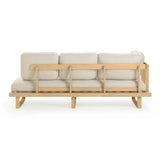 Evan 2-Piece Cream Outdoor L-Shaped Sectional