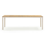 Sardinia 95" Light Teak Outdoor Rectangular Dining Table