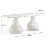 Smooch 87" Concrete Indoor / Outdoor Dining Table