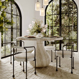 Smooch 47" Concrete Indoor / Outdoor Round Dining Table