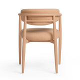Annika Textured Contract-Grade Fabric Outdoor Dining Arm Chair - View 19