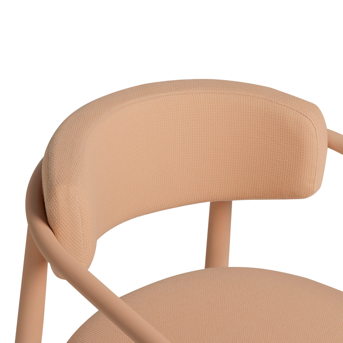 Annika Textured Contract-Grade Fabric Outdoor Dining Arm Chair - View 20